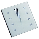 touch panel 4 ZONES SINGLE COLOUR DMX TOUCH GLASS 4 channel, DMX control signal output, white