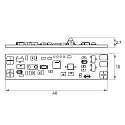 Rutec Projekt Variateur PROXI SELECT / VARDAFLEX ALU-CV GESTURE CONTROL 2 voies, CCT Switch, Tunable White, contrôlable avec des gestes