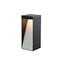 Lampe solaire � accu MILIO SIDE avec capteur, commutable IP65, gris graphite 