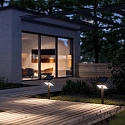 SIGOR battery solar lamp HELIOSTEPPER with sensor IP65, graphite grey