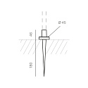 Pointe de terre STEM MINI | STEM MAXI, gris graphite