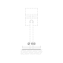 base plate for outdoor stand luminaires HELIOSTEPPER, graphite grey