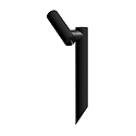 battery spike luminaire AXENT ELEKTRON IP65, graphite grey
