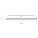 SIGOR LED Ceiling luminaire CIRCEL, �40cm / height 6.3cm, 38W 4000K 2800lm, IP20, silver