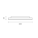 SIGOR Luminaire de surface SHINE 30 IP20, blanche gradable
