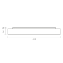 surface luminaire DISC IP20, black dimmable