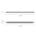 SIGOR damp-proof luminaire TRICOLOUR IP65, white 