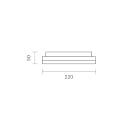 SIGOR Luminaire de plafond CIRCEL 22 IP54, argent 