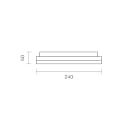 SIGOR Luminaire de plafond CIRCEL 27 avec d�tecteur de mouvement IP54, argent 