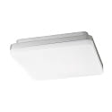 Luminaire de surface SQUARE 27 avec capteur IP54, argent 