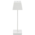 Lampe de table � accu NUINDIE angulaire, CCT Switch, dimmable IP54, blanc neige gradable