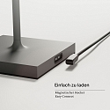SIGOR battery table lamp NUINDIE square, CCT Switch, dimmable IP54, graphite grey dimmable