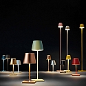 SIGOR battery table lamp NUINDIE square, CCT Switch, dimmable IP54, graphite grey dimmable