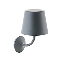 Luminaire mural d’extérieur NUPARA avec abat-jour IP65, anthrazit, couvert de poudre