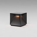 SIGOR Lampe de table � accu NUTALIS 10X10CM forme en d�, CCT Switch, avec variateur tactile, avec chargeur IP54, noir nuit gradable