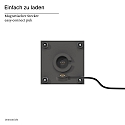 SIGOR Lampe de table � accu NUTALIS MINI 8X8CM forme en d�, CCT Switch, avec variateur tactile, avec chargeur