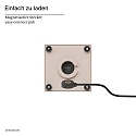 SIGOR battery table lamp NUTALIS MINI 8X8CM cube shape, CCT Switch, with touch dimmer, with charger, with wall mount IP54