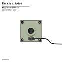 SIGOR Lampe de table � accu NUTALIS MINI 8X8CM forme en d�, CCT Switch, avec variateur tactile, avec chargeur