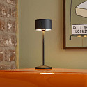 SIGOR battery table lamp VELUNA up / down, CCT Switch, set of 1, with touch dimmer IP44, night black dimmable