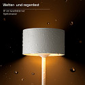 SIGOR Lampe de table � accu VELUNA haut / bas, CCT Switch, lot de 1, avec variateur tactile IP44, blanc neige gradable
