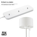 SIGOR Lampe de table � accu VELUNA haut / bas, CCT Switch, lot de 3, avec variateur tactile IP44, blanc neige gradable