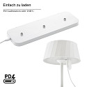 SIGOR battery table lamp FACETTA down, CCT Switch, set of 3, with touch dimmer IP44, snow white dimmable