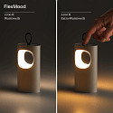 SIGOR Lampe de table � accu LUNARI avec connexion USB, CCT Switch, avec poign�e, avec variateur tactile IP44, mat