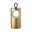 Lampe de table � accu LUNARI avec connexion USB, CCT Switch, avec poign�e, avec variateur tactile IP44, or, mat gradable