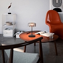 battery table lamp NUMOTION CCT Switch, with touch dimmer IP54, powder coated, night black dimmable