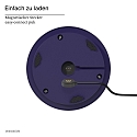 SIGOR battery table lamp NUMOTION CCT Switch, with touch dimmer IP54, powder coated, plum blue dimmable