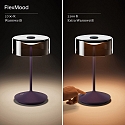 SIGOR battery table lamp NUMOTION CCT Switch, with touch dimmer IP54, powder coated, plum blue dimmable