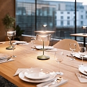 SIGOR battery table lamp NUMOTION CCT Switch, with touch dimmer IP54, powder coated, plum blue dimmable