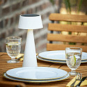 Lampe de table � accu SOLINO IP44, blanc neige gradable