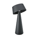 SIGOR Lampe de table à accu SOLINO IP44, gris graphite gradable