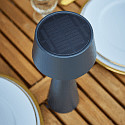 SIGOR Lampe de table à accu SOLINO IP44, gris graphite gradable