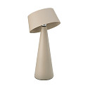 SIGOR Lampe de table solaire SOLINO inclinable, avec batterie, avec fonction de charge USB, fixation magn�tique IP44, mat