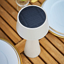 SIGOR Lampe de table solaire SOLINO inclinable, avec batterie, avec fonction de charge USB, fixation magn�tique IP44, mat