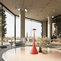 SIGOR Lampe de table � accu NUDROP CCT Switch, avec variateur tactile IP54, rouge feu gradable