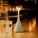 SIGOR Lampe de table � accu NUDROP MINI CCT Switch, avec variateur tactile IP54, vert sauge gradable