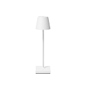 Lampe de table � accu NUINDIE POCKET USB-C rond, CCT Switch, avec variateur tactile IP54, blanc neige gradable