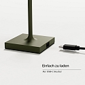 SIGOR battery table lamp NUINDIE POCKET USB-C up / down, with USB connection, CCT Switch, with touch dimmer IP54, pine green dimmable