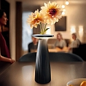 SIGOR Lampe de table � accu NUFLAIR CCT Switch, avec variateur tactile, perfor� IP54, noir nuit gradable