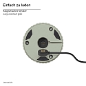SIGOR Lampe de table � accu NUFLAIR CCT Switch, avec variateur tactile, perfor� IP54, vert sauge gradable