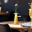 SIGOR Lampe de table � accu NUFLAIR CCT Switch, avec variateur tactile, perfor� IP54, jaune soleil gradable