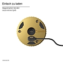 SIGOR Lampe de table � accu NUFLAIR CCT Switch, avec variateur tactile, perfor� IP54, or gradable
