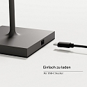 SIGOR Lampe de table � accu NUINDIE USB-C haut / bas, avec connexion USB, CCT Switch, avec variateur tactile IP54