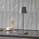 SIGOR Lampe de table � accu NUINDIE USB-C haut / bas, avec connexion USB, CCT Switch, avec variateur tactile IP54