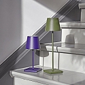 SIGOR Lampe de table � accu NUINDIE USB-C haut / bas, avec connexion USB, CCT Switch, avec variateur tactile IP54