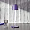 SIGOR Lampe de table � accu NUINDIE USB-C rond, CCT Switch, avec variateur tactile IP54, bleu prune gradable