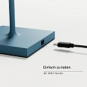 SIGOR Lampe de table � accu NUINDIE USB-C haut / bas, avec connexion USB, CCT Switch, avec variateur tactile IP54